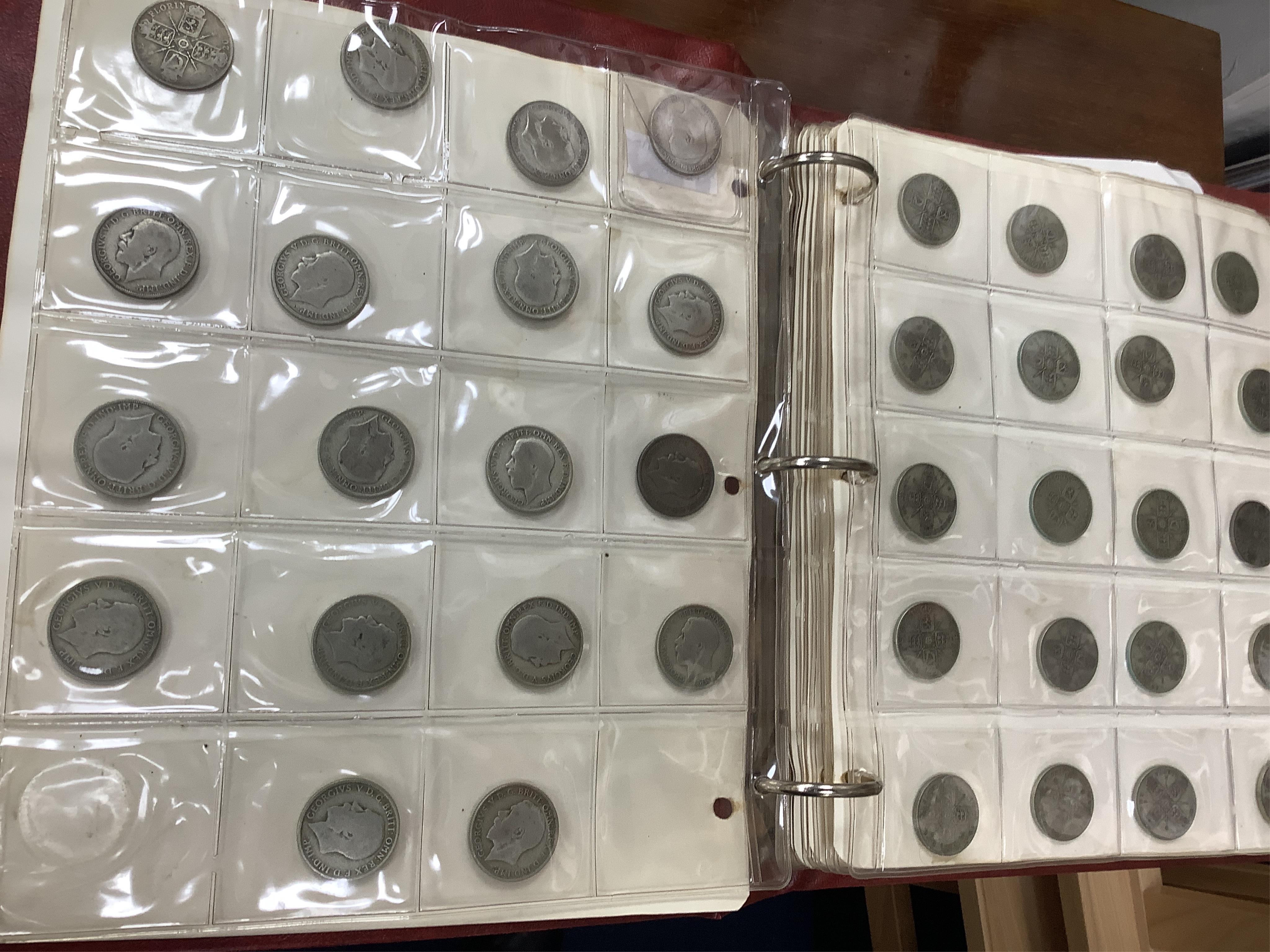 British and world coins and banknotes, 19th/20th century, highlights include –, Edward VII to George VI florins, 1933-1967 halfcrowns, QEII commemorative crowns, Victoria to Elizabeth II pennies, farthings, 3d and shilli